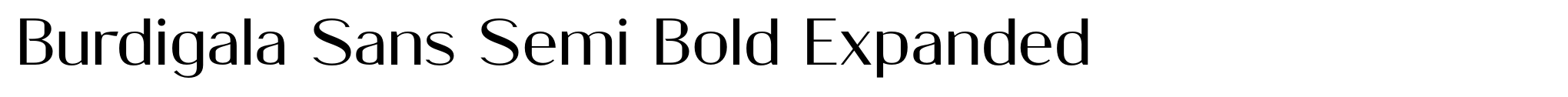 Burdigala Sans Semi Bold Expanded image